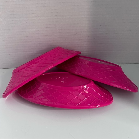 3 pcs pink Banana Split/Sundae/Dessert Dish - Picture 2 of 6